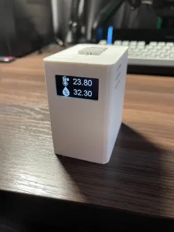 Weather Station - NODE MCU V3 (ESP8266), Waveshare DHT22 with OLED 1,3" Display case