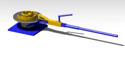 Wrought iron making machine