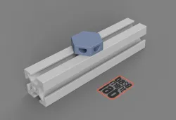 2020 Aluminium HEX T slot twist in Zip-Tie Mount Support V.2 Supporto per Fissaggio Fascetta V.2