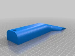 3D Print bed scraper 100mm or about 4" wide blade NO SUPPORTS