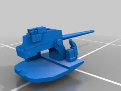 5in/38  Mk.24 Single Gun (Open mount) - US Navy