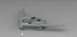 B2 Spirit stealth jet CAD Model
