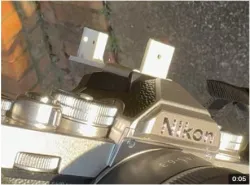 camera hot-shoe solar finder