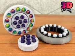 Circle Pop Fidget (Multi-material design)
