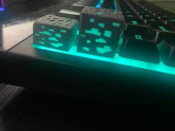 Corsair K55 Minecraft Diamond Ore Keycap SLAB