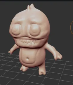 Creepy cute monster figure