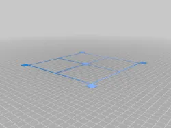 Customizable dimensions bed calibration pattern