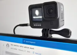 Dell monitor GoPro webcam mount