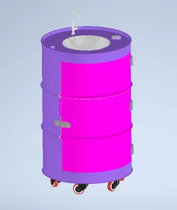 Drum washbasin / Lavatório feito com tambor