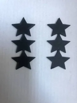 Earring Star three big hoops