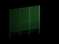 Fence with blackout