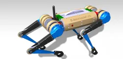 Four-legged mechanical dog robot