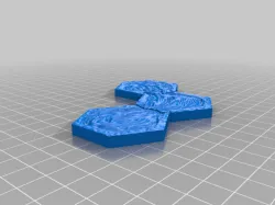 Hexagon river tile 40mm (MOTU:CFE)