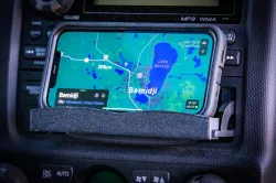 Honda Ridgeline cubby ledge mount for iPhone 12 Pro Max