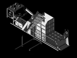horizontal baler press plastic waste