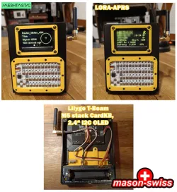 Meshtastic Lora APRS Case for Lilygo T-Beam, M5 CardKB and Oled 2.4"