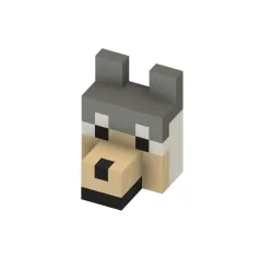Minecraft Dog Head