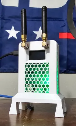 MMDVM Duplex Hat Pi 3 Snap Case Ethernet Base 