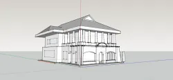 Old Building by Sketchup pro