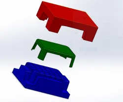 Plastic seat core and cavity using solidworks