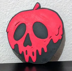 Poison apple fridge magnet