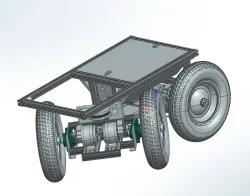 Przegubowa platforma kołowa / Articulated vehicular platform