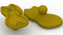 Rabbit stamp.