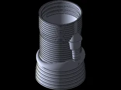 Realistic 24mm Rocket Engine Retainer for Model Rockets