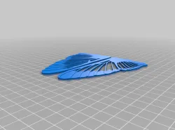 Realistic hummingbird clearwing moth wings