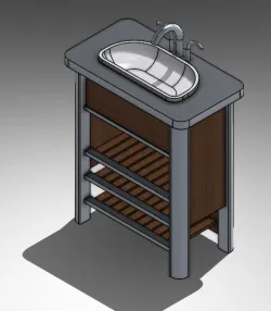 Rustic Vanity & Sink