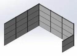 SHEET METAL PARTITION WALL (25mm)