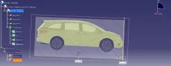 Simple Honda Odyssey 'MPV Car' CAD Model Surface Design