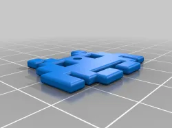 Space Invader KeyChain