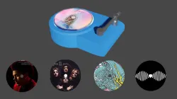Spinning record player car Air Freshener