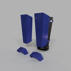 Star Wars Force Unleashed Royal / Shadow / Senate Guard leg and foot armor for 1:6 and 1:12 custom figures