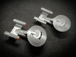 Tiny USS Enterprise (NCC-1701-D) Galaxy-class starship!