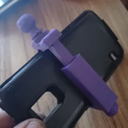 top/bottom ball joint - less threading - can hold phone in either direction