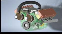 V6 Engine Model - Turbocharged