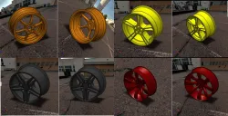 Wheel Rim MultiShaped Spokes