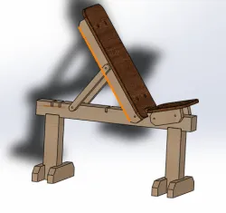 Wood Exercise Bench