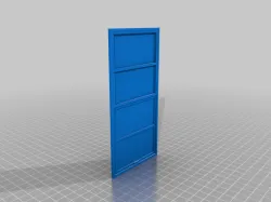 1:10 scale garage door and windows