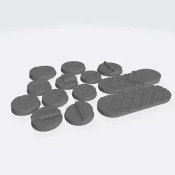 25mm Bases V1: Scifi / Industrial / Cityscape.