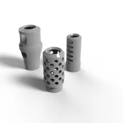 28mm artillery muzzle brakes
