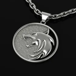 3D printing model Witcher Amulet Wolf