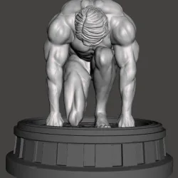 Arnold Schwarzenegger Terminator 1 - Terminator Time Travel Arrival Pose SUPER TERMINATOR STL
