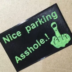 Bad parking business card