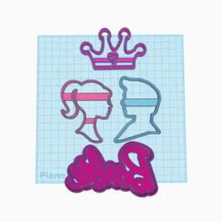 Barbie cookie cutter cutter