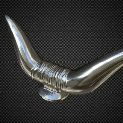 Bull Horn Hood Ornament
