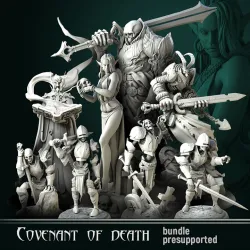 'Covenant of Death'  January 2021 release 8 STL's miniatures pre-supported