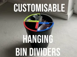 Customisable Hanging Bin Dividers - Supportless, Labels, Ikea bin examples